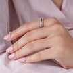 Elegant Double Band Diamond Ring