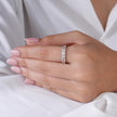 Round-cut CZ Diamond Ring