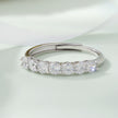 Round Diamond Silver Ring