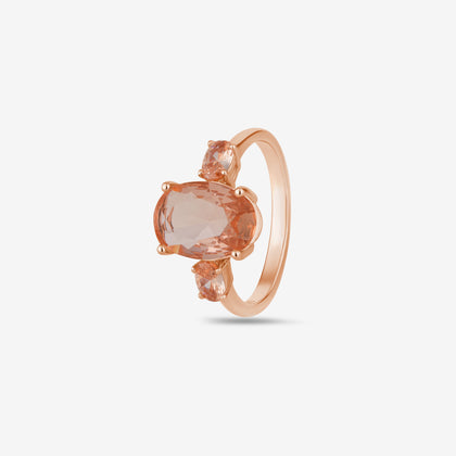 Oval-cut Solitaire Rose Gold Ring