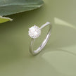 White Round Solitaire Diamond Ring