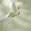 Red Butterfly Diamond Adjustable Bracelet for Women