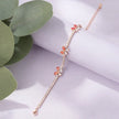 Pink Butterfly Diamond Adjustable Bracelet for Women