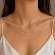 Rose Gold Multi Marquise Leaf Sparkle 925 Sterling Silver Pendant Chain for Women