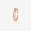 Princess Cut Diamond CZ Rose Gold Ring
