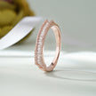 Princess Cut Diamond CZ Rose Gold Ring