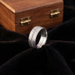 Men’s 925 Sterling Silver Band Ring with Diamond-Cut Beaded Texture