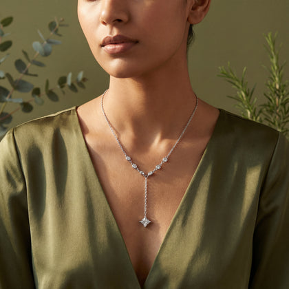 drop chain diamond 925 silver pendant chain