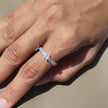 Star Stone Diamond Silver Ring for Women on Hand