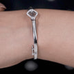 Geometric Diamond Grace Silver Bracelet for Women