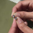 Square 925 silver stud earrings