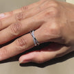 Infinity 925 Sterling Silver Ring on Hand