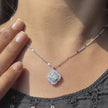 Pure Radiance White Diamond 925 Silver Pendant Necklace