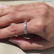 Infinity Design Diamond Ring on Hand
