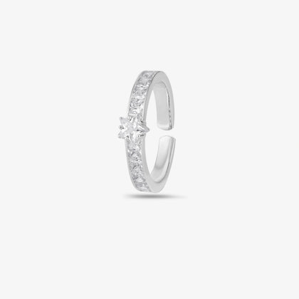 Star Design Silver Ring